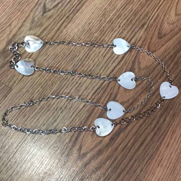 Mixed chain with shell hearts - Picture 1 of 1